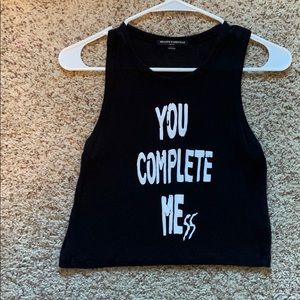 You complete me(ss) crop top